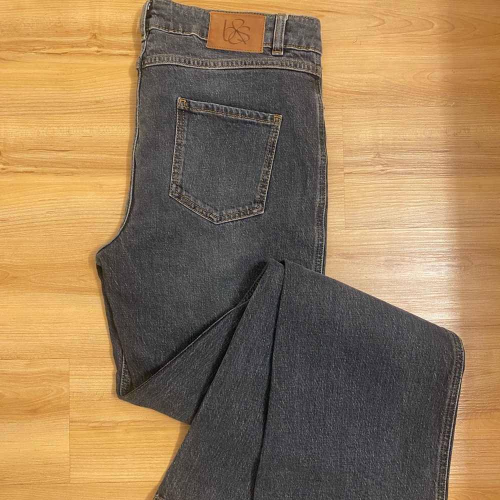 Ba-sh Grey/Black Denim Jeans